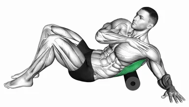 Foam Roll Lower Back (Side) Lying on Floor demo