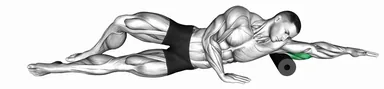 Foam Roll Triceps Side Lying on Floor demo