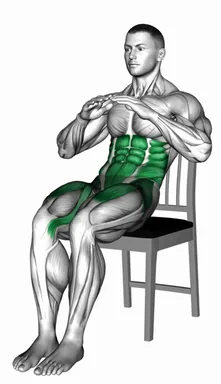 Seated Alternate Knee Raises on a Chair demo