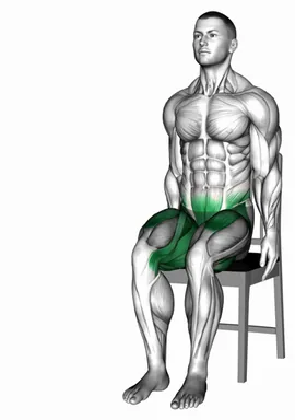 Seated Alternating Leg Circle Draw on a Chair demo