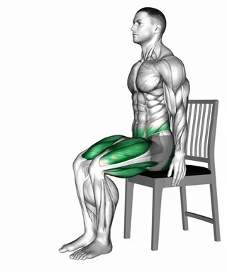 Seated Alternating Step Taps on a Chair demo