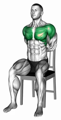 Seated Back Hugs Chest Stretch on a Chair demo