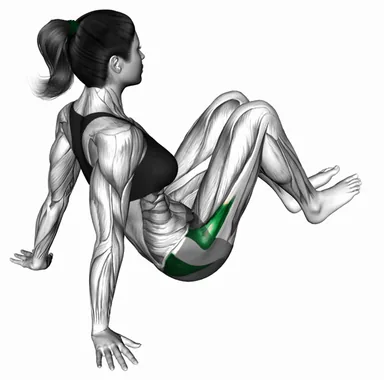 Seated Bent Knee Abduction Feet Floor Off demo