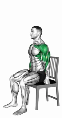 Seated Curl to Shoulders Press on Chair demo