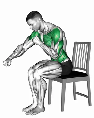 Seated Dynamic Jabs on Chair demo
