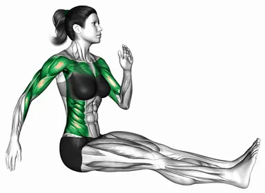 Seated Floor Marching with Arms Pump demo