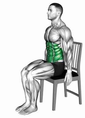 Seated Forward Bend Stretch on a Chair demo
