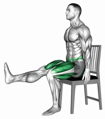 Seated Hover Legs Swings on a Chair demo