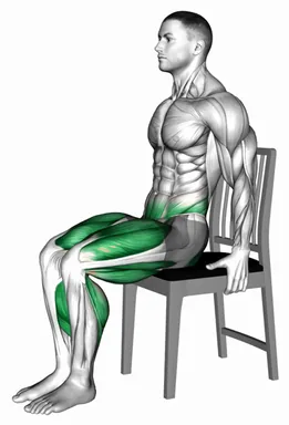의자 시티드 마칭 자세 시연