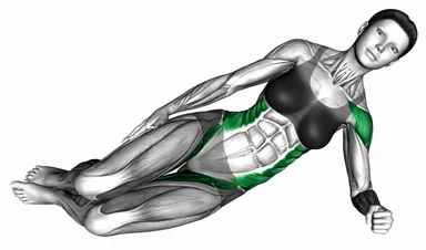 Serratus Push in Side Plank Position demo