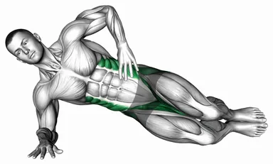 Side Plank Clamshell demo