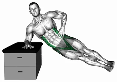 Side Plank Lift on a Padded Stool demo