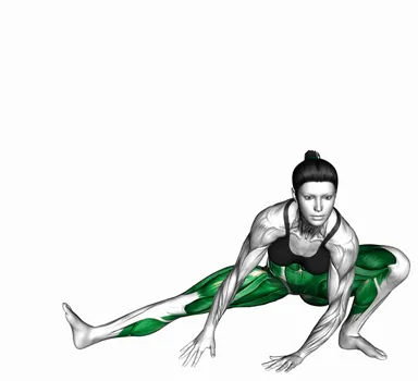 Side to Side Skandasana Yoga Pose demo