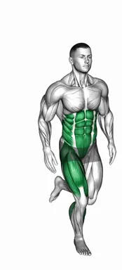 싱글 레그 래터럴 홉 자세 시연