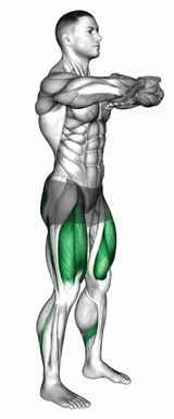 싯 스쿼트 자세 시연