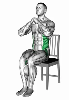 Seated Alternate Abduction Twist on a Chair demo