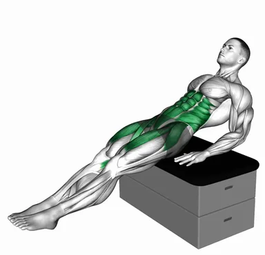 Seated In-Out Leg Raise on a Padded Stool demo