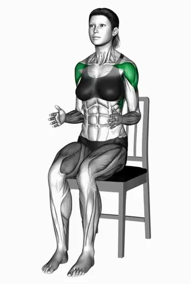 Seated Lateral Raise on a Chair demo