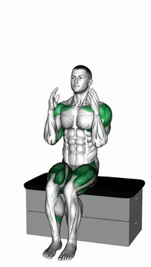 Sitting Shoulder Press and Hip Abduction on a Padded Stool demo