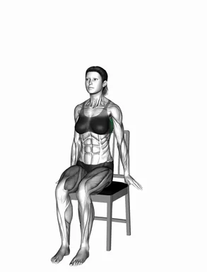 Sitting Shoulder Stretch on a Chair demo