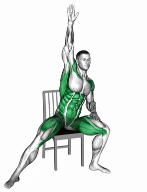 Sitting Side Step on Chair demo