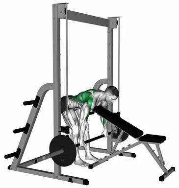 Smith Bent Over Row (chest supported) demo