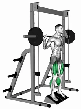 Smith Elevated Heel Squat demo