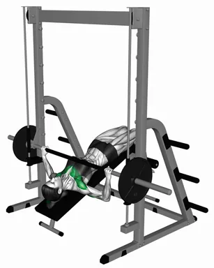 Smith Wide Grip Decline Bench Press (Demo 2) demo