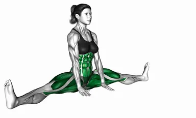 Spread Leg Forward Fold Upavista Konasana demo