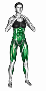 스쿼트 프론트 킥 자세 시연