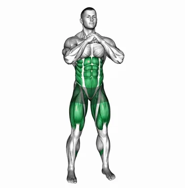 Squat Side Power Kick demo