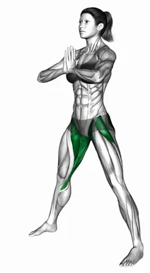 스탠딩 다리 벌려 전굴 자세 시연