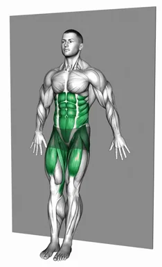 Standing Alternating Ankle Tap Wall Supported demo