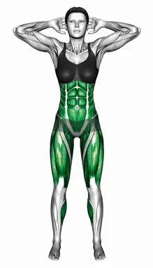 Standing Alternating Double Elbow Knee Touch demo