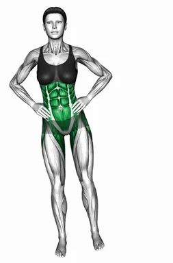 스탠딩 밸런스 힙 어브덕션 펄스 자세 시연