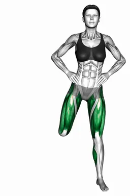 스탠딩 버트 킥 (정면 시점) 자세 시연