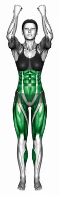 Standing Double Crunch Knee Drive demo