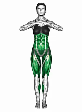 Standing Double Knee Raise Side Step demo