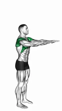 Standing Overhead Shoulder Stretch demo