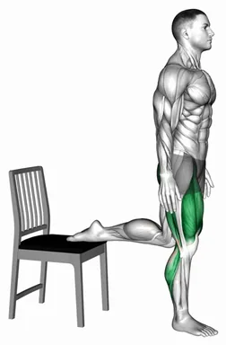 Standing Quadriceps Stretch with a Chair demo