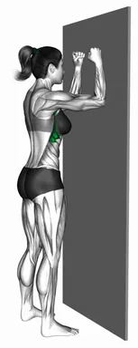 Standing Serratus Training on the Wall demo