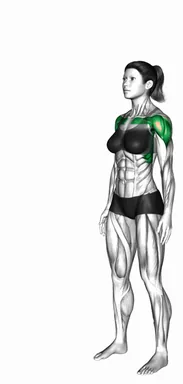 스탠딩 숄더 플렉션 자세 시연