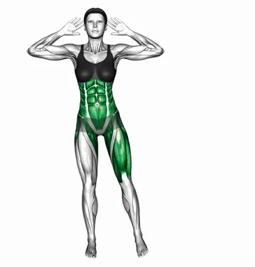 Standing Side Leg Raise Crunch demo