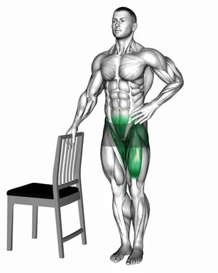 Standing Single Leg Hip Swirl with Chair Support demo