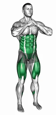 스탠딩 턴 앤 니 레이즈 자세 시연