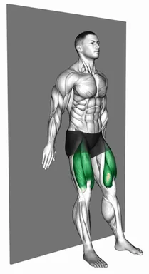 Standing Wall Slide Quarter Squat Hold demo