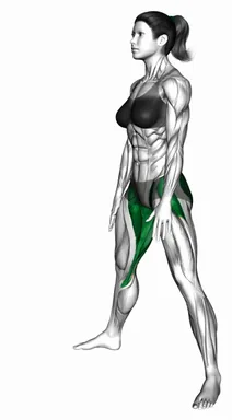 스탠딩 와이드 레그 햄스트링 스트레칭 자세 시연
