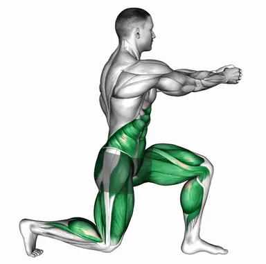 Static Lunge Rotational Chop demo