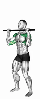 Stick Standing Shoulder Press demo