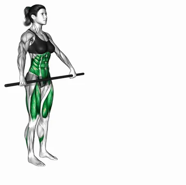 Stick Twist Lunge Stretch demo